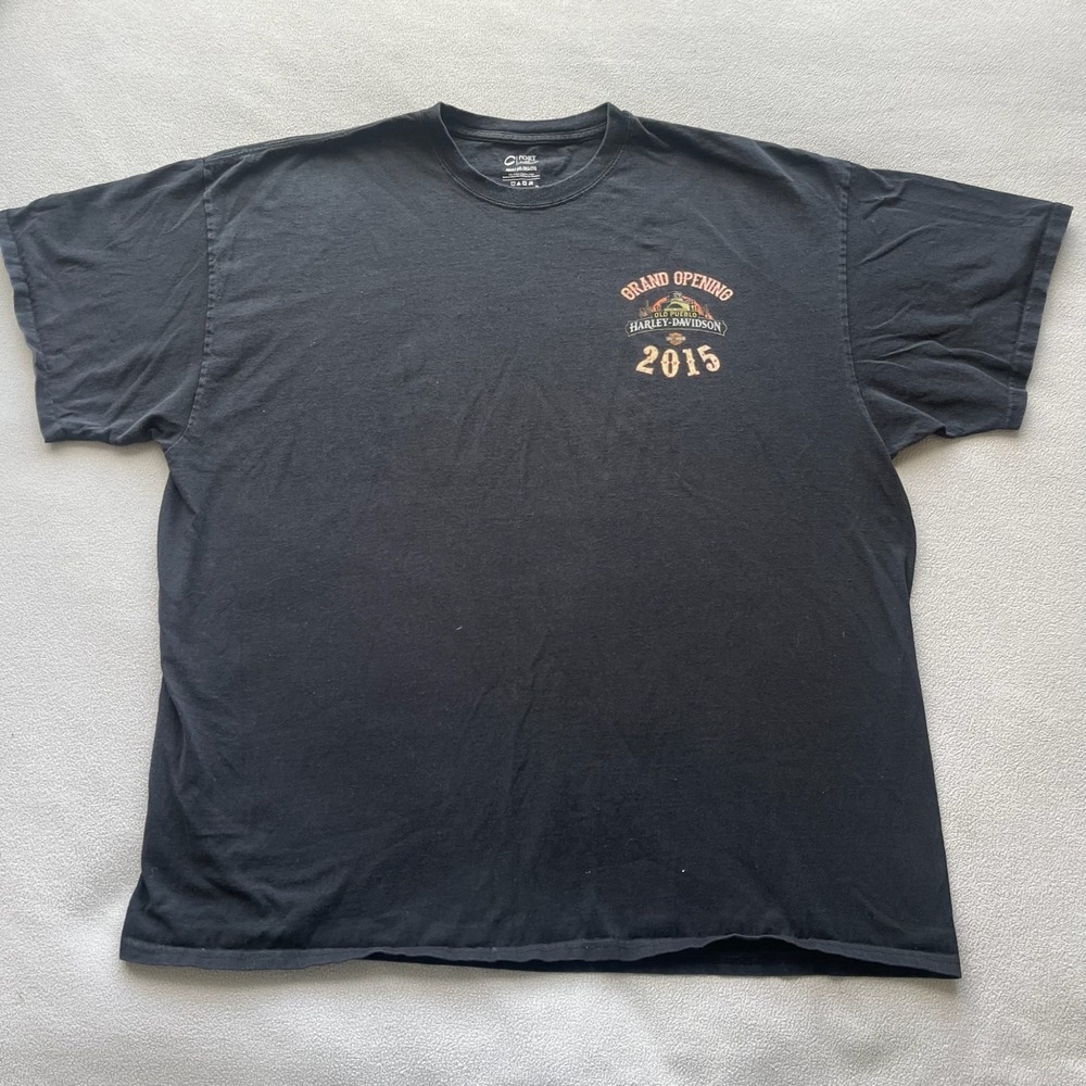 Harley Davidson‎ T Shirt Mens 2XL Old Pueblo 2015 Graphic T Black Grand Opening